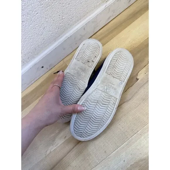 GREATS Brooklyn navy blue white Royale knit lace up sneaker shoes - Picture 9 of 12